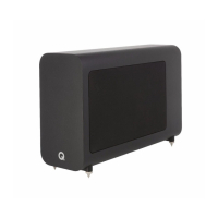 Q Acoustics 3060S kompakt aktiv subwoofer, svart