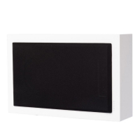 DLS Flatsub 8.2 veggmonterbar aktiv subwoofer, matt hvit