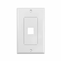 System One WP801 Wallplate, med 1 uttak