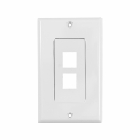 System One WP802 Wallplate, med 2 uttak
