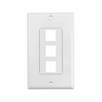 System One WP803 Wallplate, med 3 uttak