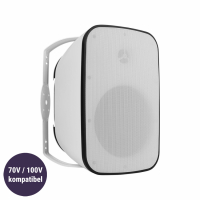 Dayton Audio IO8XTB utendørshøyttalere med støtte for 70/100V, hvit stykk