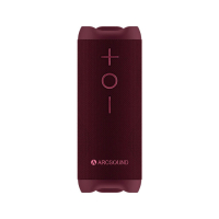 Arcsound EDGE bærbar Bluetooth-høyttaler med IPX6-klassifisering, Ruby Red
