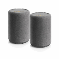 Audio Pro A10 MKII W WiFi-høyttalere med Chromecast & AirPlay 2, mørkgrå 2-pakning
