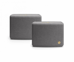 Audio Pro A15 W IPX2 WiFi-høyttalere med Chromecast & AirPlay 2, mørkgrå 2-pakning