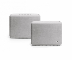 Audio Pro A15 W IPX2 WiFi-høyttaler med Chromecast & AirPlay 2, lysegrå 2-pakning