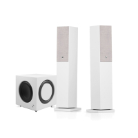 Audio Pro A38 W med SW-10 aktive strømmehøyttalere 2.1, hvitt