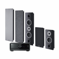 Yamaha RX-V6A & Heco Ambient 44F hjemmekinopakke 5.0 svart