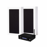 System One A50BT & DLS Flatbox Midi hvite stereopakke