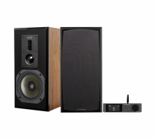 Dynavoice CA802BT & Definition DM-6 MKII eik stereopakke stativhøyttalere
