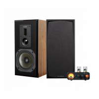 Fosi Audio MC331 & Dynavoice Definition DM-6MKII eik stereopakke stativhøyttalere