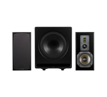 Dynavoice Definition DM-6 MKII med CSB-V12 høyttalerpakke stereo 2.1 svart