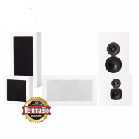DLS Flatbox Midi høyttalerpakke hjemmekino 5.0 Hvit