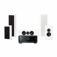 Yamaha RX-V6A & DLS Flatbox XL hjemmekinopakke 5.0 hvit
