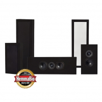 DLS Flatbox XL høyttalerpakke hjemmekino 5.0 svart