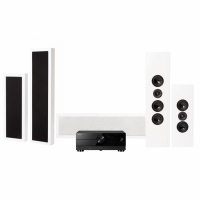 Yamaha RX-A2A & DLS Flatbox XXL hjemmekinopakke 5.0 hvit