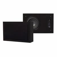 DLS Flatsub 8.2 veggmonterbar aktiv subwoofer, matt svart 2-PAKKE