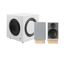 Onkyo GX-30ARC med Audio Pro SW-10 aktive stereohøyttalere 2.1, hvit