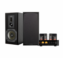 Dayton Audio HTA100 & Dynavoice DM-6 MKII svarte stereopakke stativhøyttalere