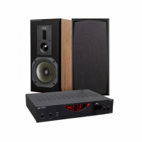TAGA Harmony HTA-600B & Dynavoice DM-6 MKII eik stereopakke stativhøyttalere
