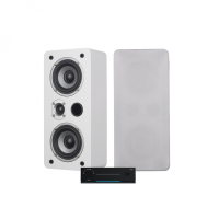 Arylic LA50 & Dynavoice Magic LCR-4 EX v3 Hvite Streamingpakke Stereo