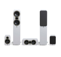 Q Acoustics 3050c høyttalerpakke for surround 5.0, hvit
