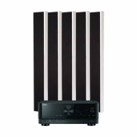 Yamaha RX-V4A & DLS FLatbos Slim XL hjemmekinopakke 5.0 hvit