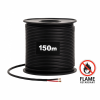 Supra Skyflex 2x1.6 FRHF høyttalerkabel svart, 150 meters spole