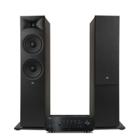 Yamaha R-N800A & JBL Stage 280F Espresso stereosystem med streaming