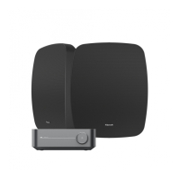Wiim Amp & Klipsch RSM-525 svarte utendørshøyttalere stereopakke