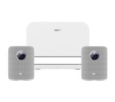 WiiM Sound streaminghøyttaler hvit 2-pack med WiM Sub Pro