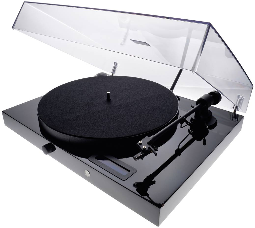 Pro-Ject Jukebox E vinylspiller med forsterker og Bluetooth, svart Retureksemplar