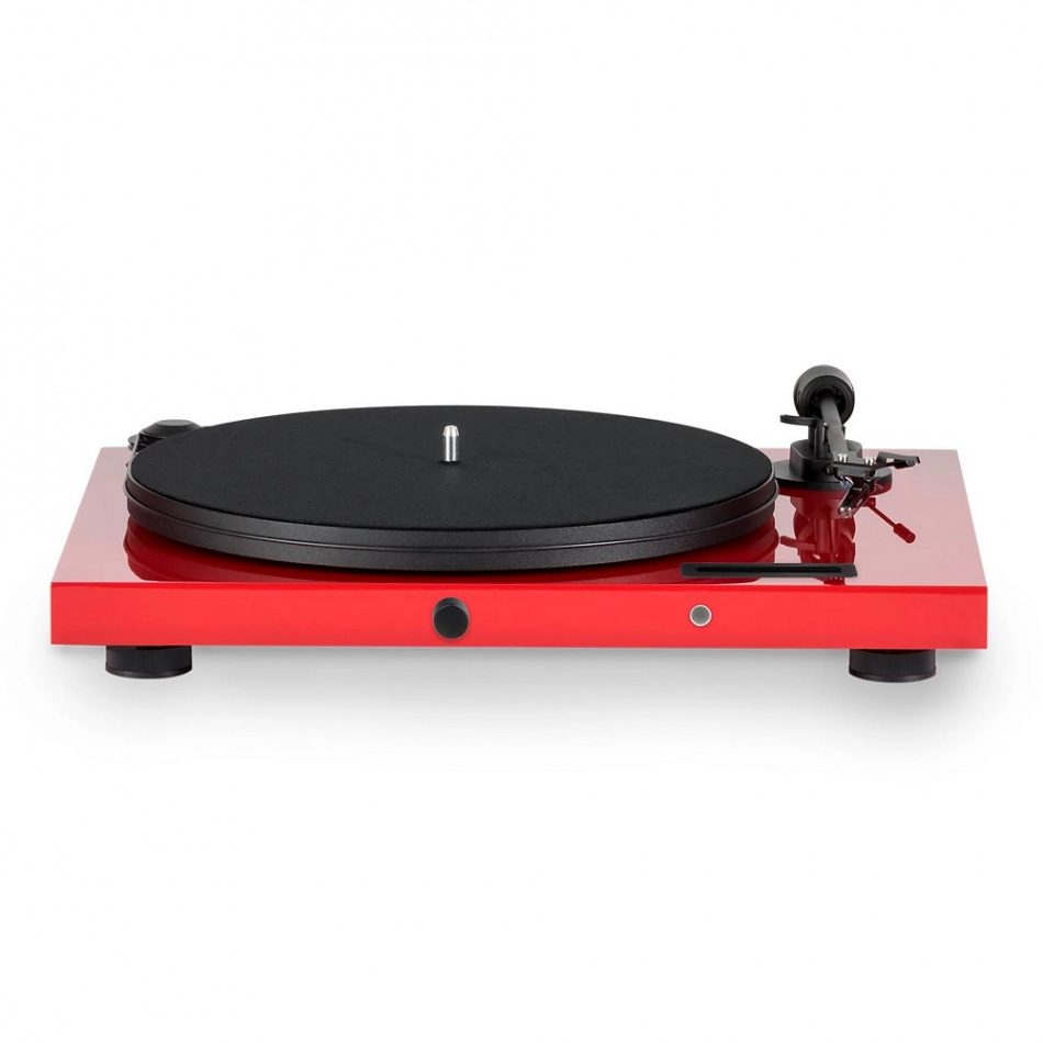 Pro-Ject Jukebox E1 vinylspiller med stereoforsterker og Bluetooth, rød