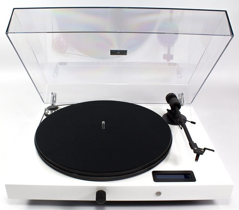 Pro-Ject Jukebox E1 vinylspiller med stereoforsterker og Bluetooth, hvit