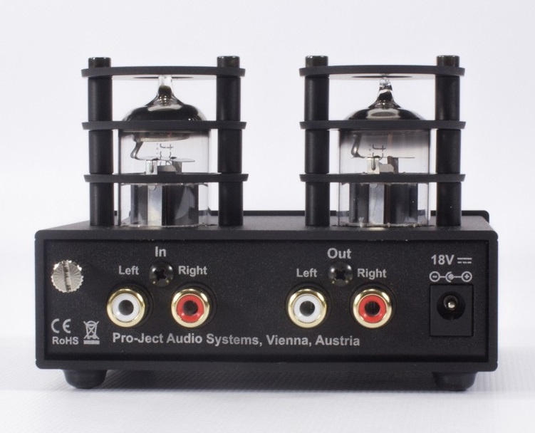 Pro-Ject Tube Box S2 rørbestykket RIAA-trinn for platespiller, svart