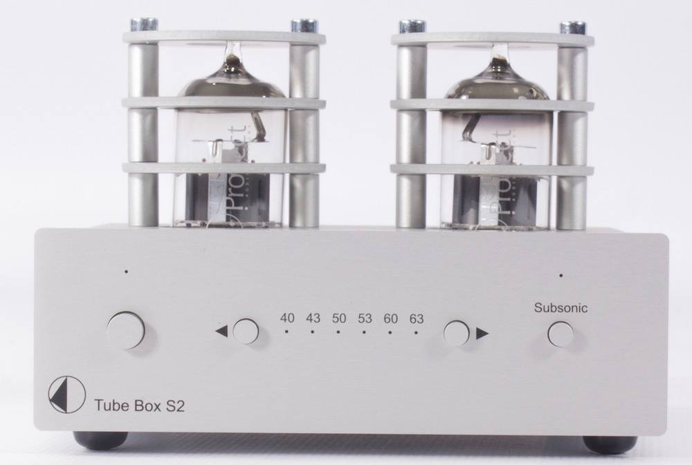 Pro-Ject Tube Box S2 rørbestykket RIAA-trinn for platespiller, sølv