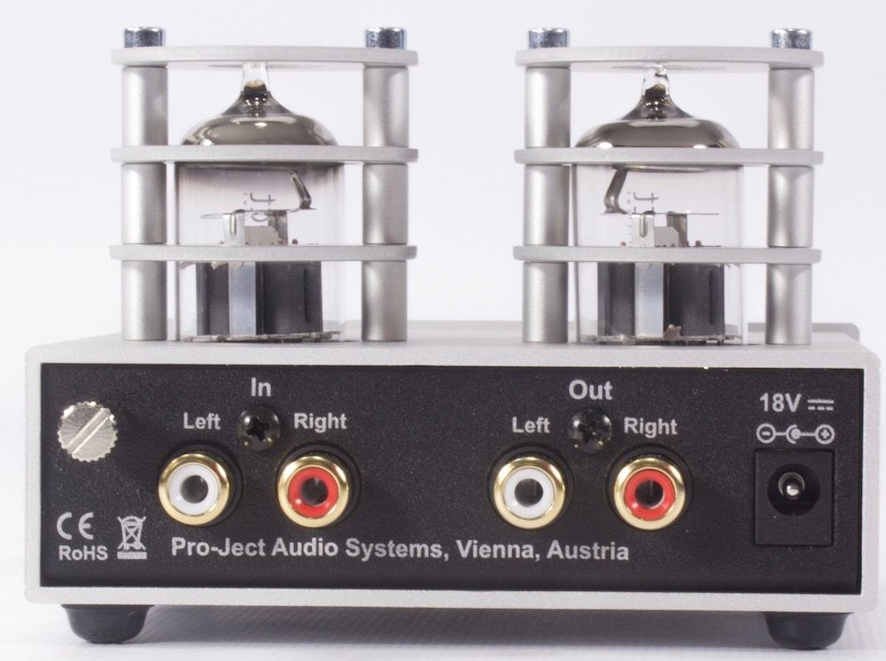 Pro-Ject Tube Box S2 rørbestykket RIAA-trinn for platespiller, sølv