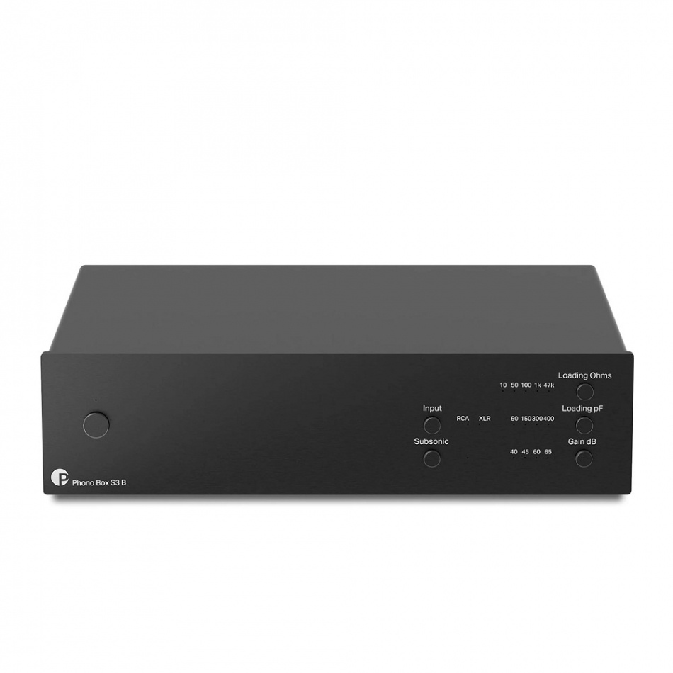 Pro-Ject Phono Box S3 B RIAA-trinn med mini-XLR, svart