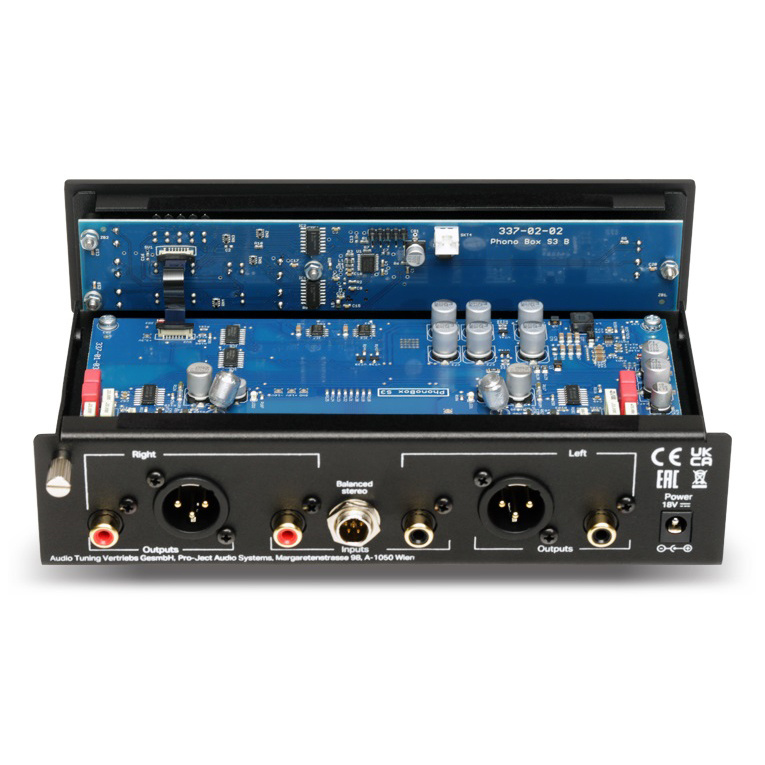 Pro-Ject Phono Box S3 B RIAA-trinn med mini-XLR, svart