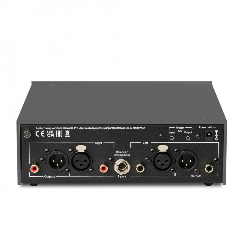 Pro-Ject Phono Box DS3 B RIAA-trinn med XLR, svart
