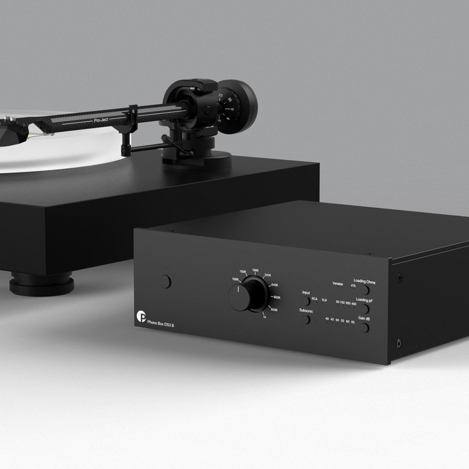 Pro-Ject Phono Box DS3 B RIAA-trinn med XLR, svart