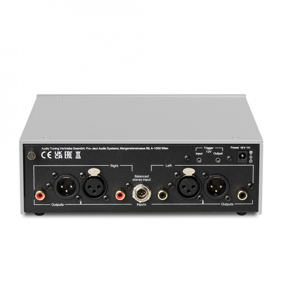 Pro-Ject Phono Box DS3 B RIAA-trinn med XLR, sølv