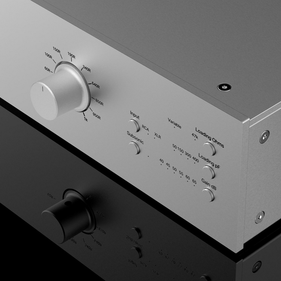 Pro-Ject Phono Box DS3 B RIAA-trinn med XLR, sølv
