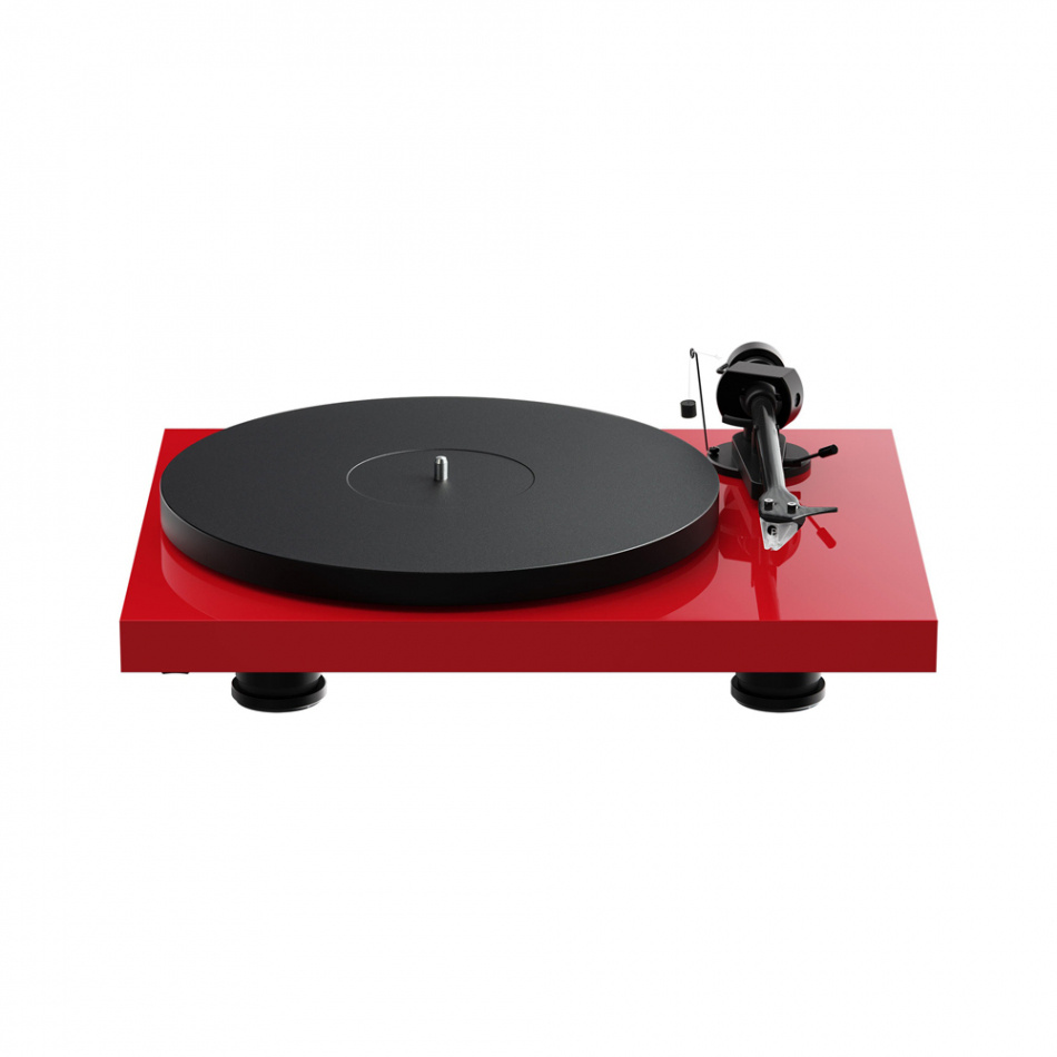 Pro-Ject Debut EVO 2 platespiller med Pick-It MM EVO-pickup, pianoblank rød