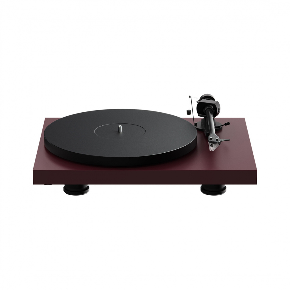 Pro-Ject Debut EVO 2 platespiller med Pick-It MM EVO-pickup, matt vinrød