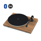 Pro-Ject T1 EVO Bluetooth platespiller med Ortofon OM10-pickup, valnøtt Pro-Ject T1 EVO Bluetooth platespiller med Ortofon OM10-pickup, valnøtt