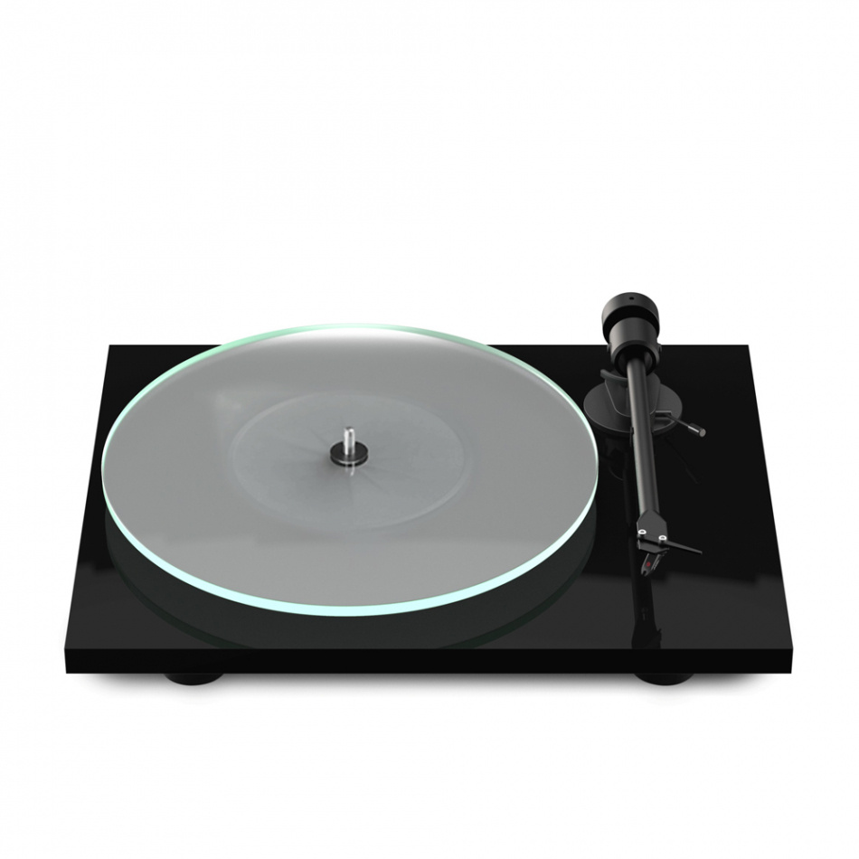 Pro-Ject T1 EVO Phono platespiller med Ortofon OM10-pickup, pianoblått