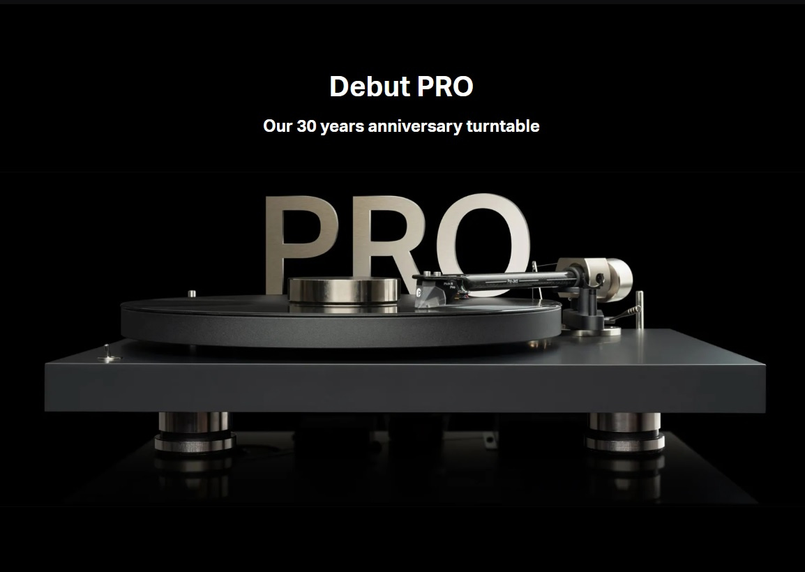 Pro-Ject Debut Pro B platespiller med Pick-It Pro MM-pickup, matt svart