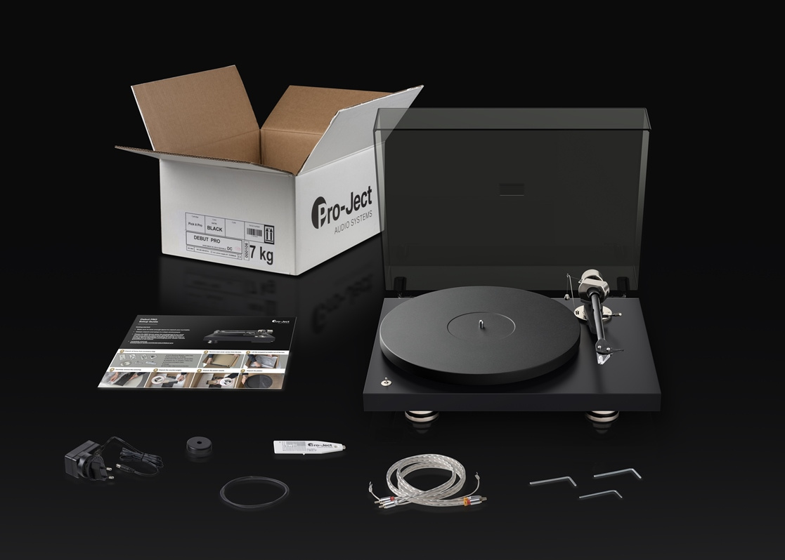 Pro-Ject Debut Pro B platespiller med Pick-It Pro MM-pickup, matt svart