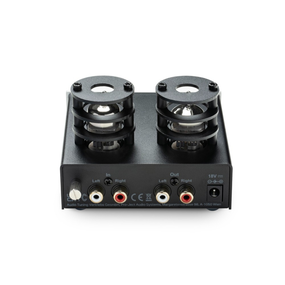 Pro-Ject Tube Box E RIAA-trinn med ECC83-rør, sølv